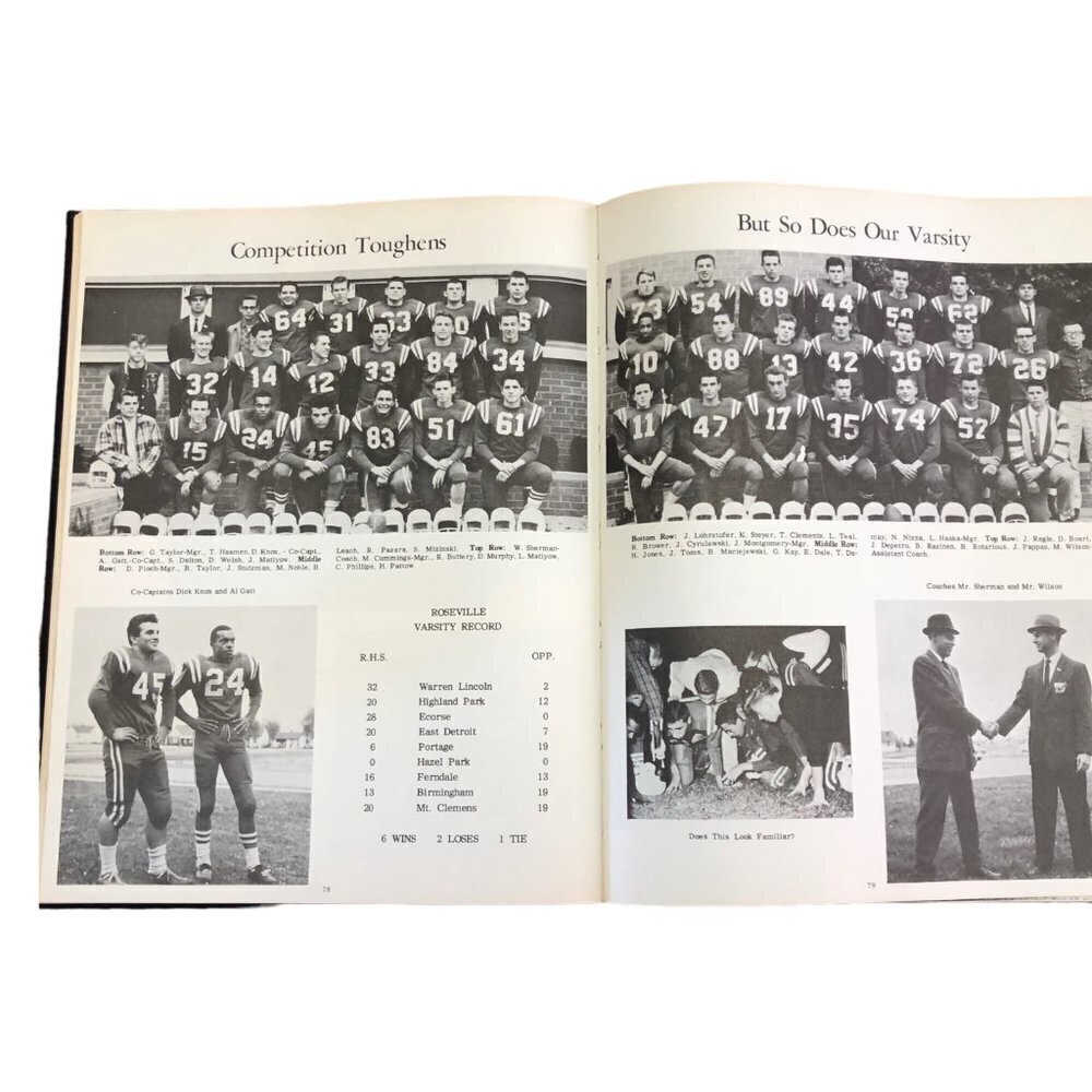 Roseville High School 1963 Yearbook The Tower Michigan Excellent Condition - Picture 7 of 15
